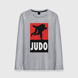 Лонгслив хлопковый мужской Judo, цвет: меланж