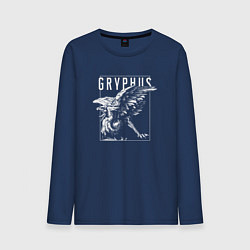 Лонгслив хлопковый мужской Gryphus Грифон, цвет: тёмно-синий
