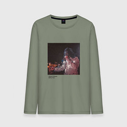 Лонгслив хлопковый мужской Paul de Technoir, цвет: авокадо
