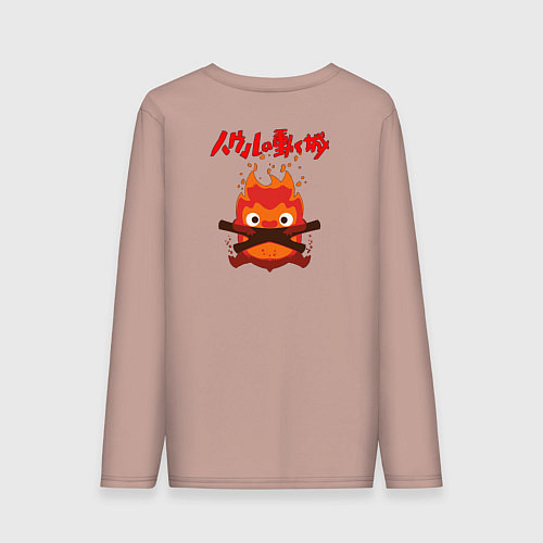 Мужской лонгслив Ходячий Замок Хаула / Пыльно-розовый – фото 2