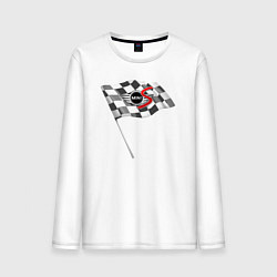 Лонгслив хлопковый мужской Mini S, цвет: белый