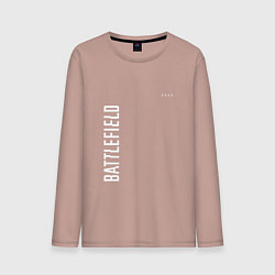 Мужской лонгслив BATTLEFIELD 2042 БЕЛЫЙ ЛОГОТИП