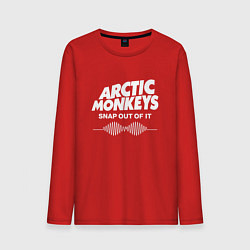 Лонгслив хлопковый мужской Arctic Monkeys, группа, цвет: красный