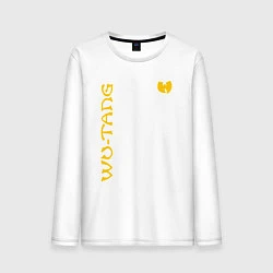 Лонгслив хлопковый мужской WU TANG CLAN LOGO YELLOW, цвет: белый