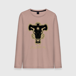 Мужской лонгслив Черный Бык