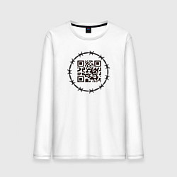 Мужской лонгслив QR за колючкой 2