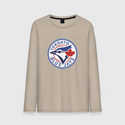 Лонгслив хлопковый мужской Toronto Blue Jays, цвет: миндальный
