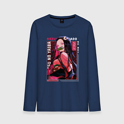 Мужской лонгслив Незуко Камадо Nezuko Kamado, Клинок, рассекающий д