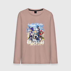 Мужской лонгслив ГЕРОИ В ТЕВАЙТЕ ГЕНШИН ИМПАКТ