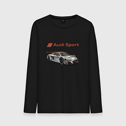 Лонгслив хлопковый мужской Audi sport - racing team, цвет: черный