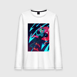 Лонгслив хлопковый мужской Deltarune Vol 10, цвет: белый