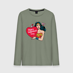 Мужской лонгслив Wonder Woman Valentine