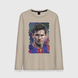 Мужской лонгслив Lionel Messi - striker, Barcelona