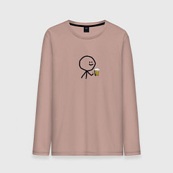 Мужской лонгслив Человечек для двоих