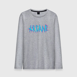 Мужской лонгслив ARCANE LEAGUE OF LEGENDS NEON LOGO