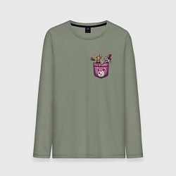 Мужской лонгслив Крошка Тина в кармане