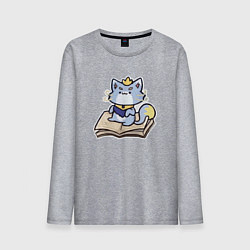 Лонгслив хлопковый мужской The Magical Cat Yuumi, цвет: меланж