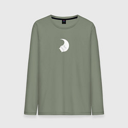 Лонгслив хлопковый мужской Котик Ян, цвет: авокадо