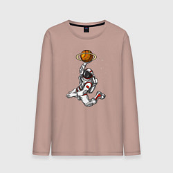 Мужской лонгслив Космический баскетболист