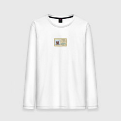Лонгслив хлопковый мужской Tyler, The Creator CALL ME IF YOU GET LOST, цвет: белый