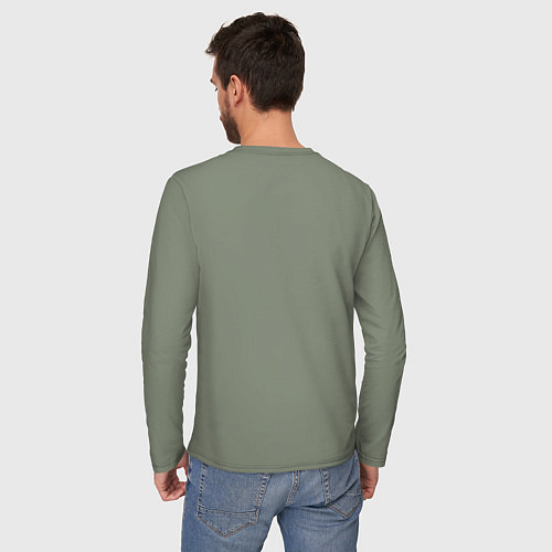 Мужской лонгслив Боевые искусства космонавтов / Авокадо – фото 4