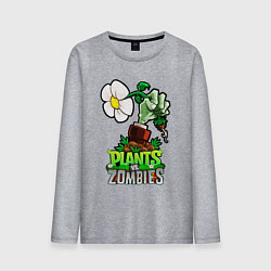 Мужской лонгслив Plants vs Zombies рука зомби