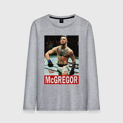 Лонгслив хлопковый мужской Конор МакГрегор McGregor, цвет: меланж