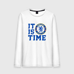 Лонгслив хлопковый мужской It is Chelsea time Челси, цвет: белый