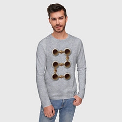 Лонгслив хлопковый мужской Path of Exile - Tabula Rasa, цвет: меланж — фото 2