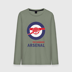 Лонгслив хлопковый мужской Arsenal The Gunners, цвет: авокадо