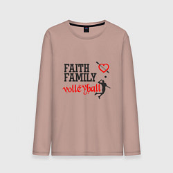 Мужской лонгслив Faith Family Volleyball