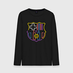 Лонгслив хлопковый мужской FC Barcelona - Multicolor 2022, цвет: черный