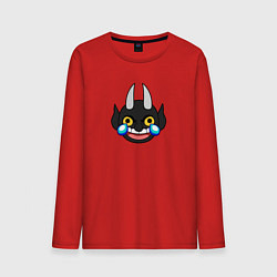 Мужской лонгслив Дьявол Эмодзи Cuphead
