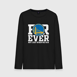 Лонгслив хлопковый мужской Golden State Warriors FOREVER NOT JUST WHEN WE WIN, цвет: черный