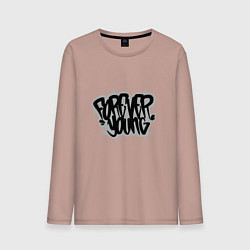 Мужской лонгслив Forever Young - Навсегда молодой