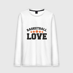 Мужской лонгслив Love - Basketball