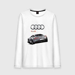 Лонгслив хлопковый мужской Audi Prestige Concept, цвет: белый