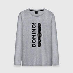 Лонгслив хлопковый мужской Доминоспорт, цвет: меланж