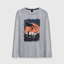 Мужской лонгслив Лунный Медведь Райдер