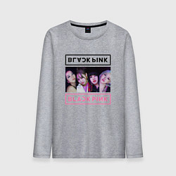 Лонгслив хлопковый мужской BLACKPINK Lovesick Girls, цвет: меланж