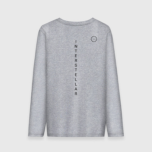 Мужской лонгслив Interstellar black hole / Меланж – фото 2