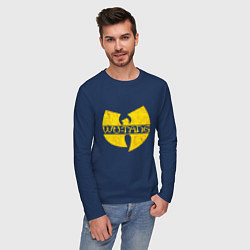 Лонгслив хлопковый мужской Wu tang logo, цвет: тёмно-синий — фото 2
