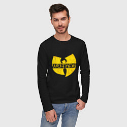 Лонгслив хлопковый мужской Wu tang logo, цвет: черный — фото 2