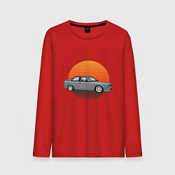Лонгслив хлопковый мужской BMW Sun, цвет: красный