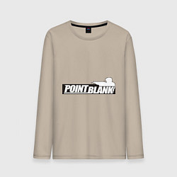 Лонгслив хлопковый мужской Point Blank, цвет: миндальный