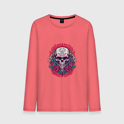 Мужской лонгслив Roses Skull