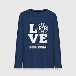 Лонгслив хлопковый мужской Borussia Love Classic, цвет: тёмно-синий