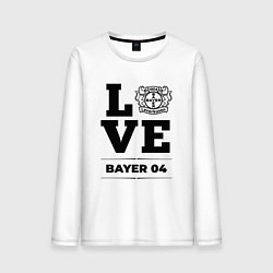 Лонгслив хлопковый мужской Bayer 04 Love Классика, цвет: белый