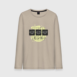 Лонгслив хлопковый мужской Три Обезьяны Сандзару, цвет: миндальный