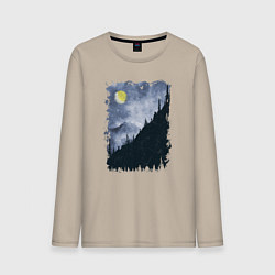 Мужской лонгслив Медведи на склоне